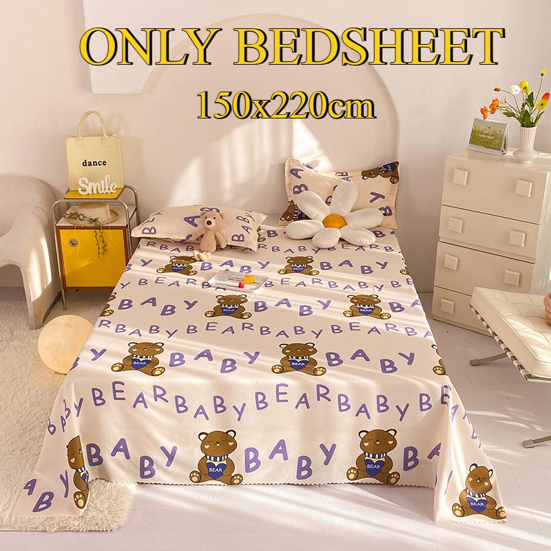 Bettlaken Hautfreundlich Gebürstet Verdickt Doppel Einzelbett Mehrspezifikationslaken für Alle Jahreszeiten