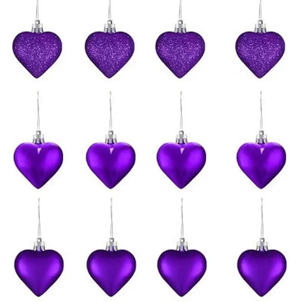 Valentine's Day gifts Balls Pendant Plastic Heart-shaped Decor DIY Ornament Party Year Supplies Ornaments New Home Gift X5U0