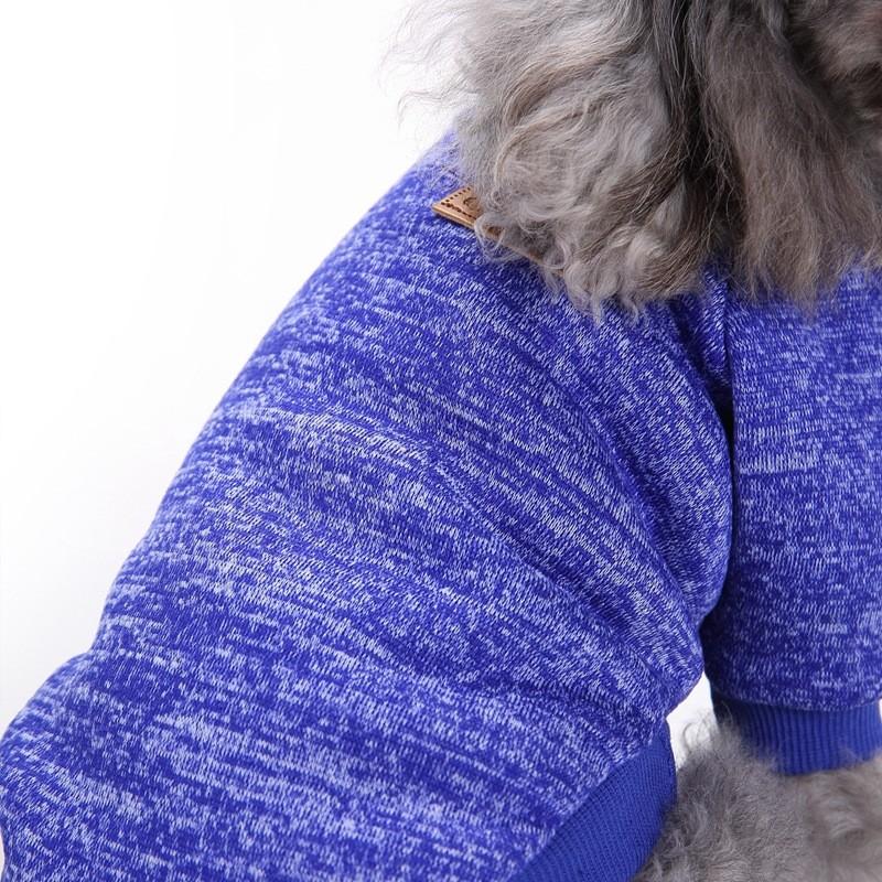 Soft Knit Pet Sweater Pullover for Small and Medium Dogs Warm Comfortable Dog Clothing with Ribbed Collar and Cuffs Suitable for Daily Wear