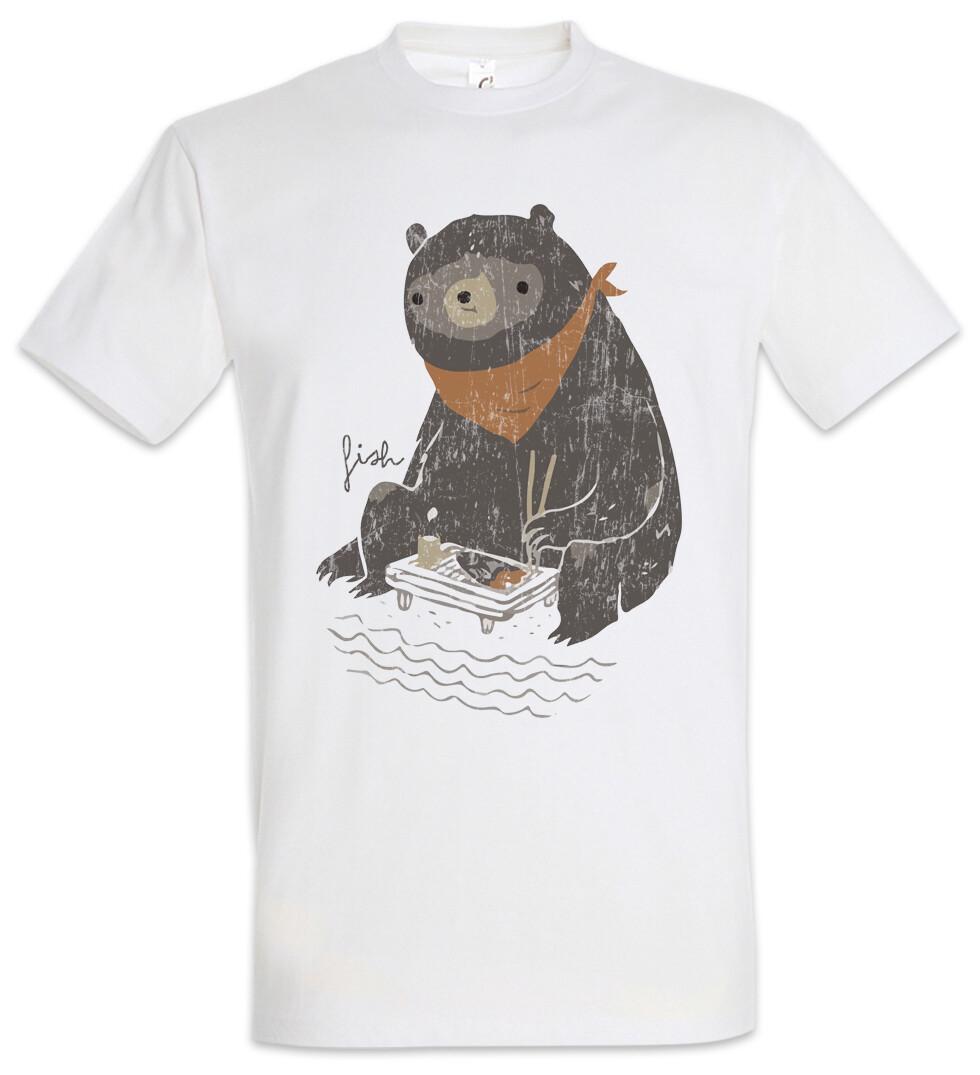 Sushi Bear T-Shirt Mens Womens Tees Top Love Addicted Addiction Bears Fish Japan Japanese Cook Chef 3XL