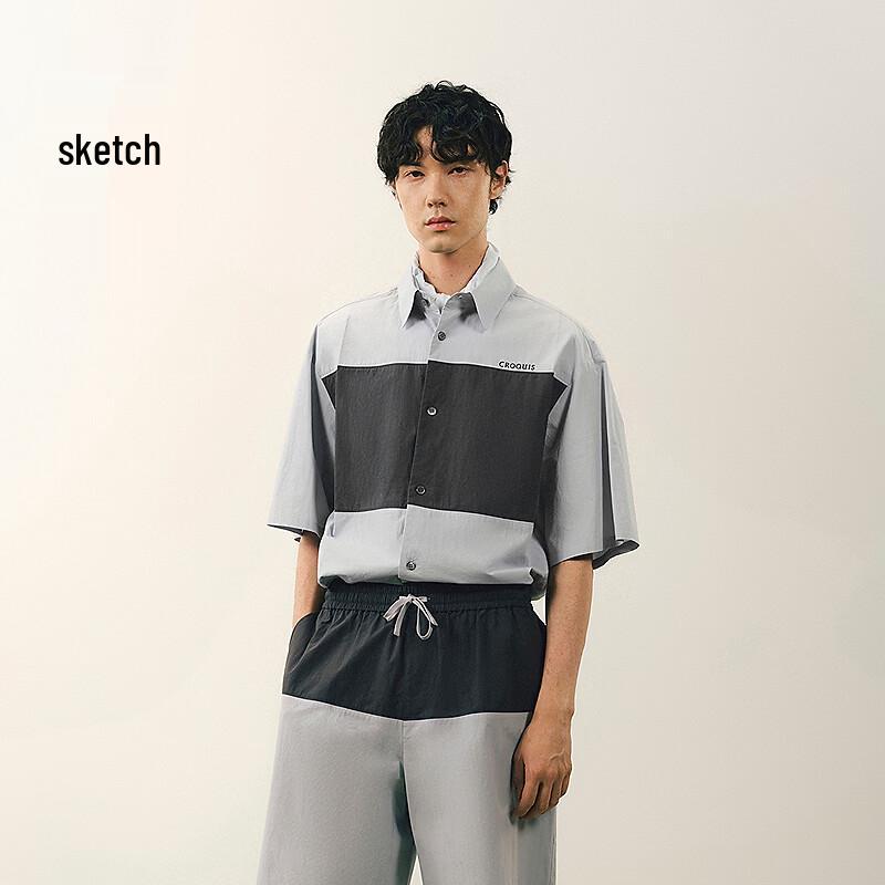 

Men s 2026 Summer Short-Sleeved Loose-Fit Shirt M