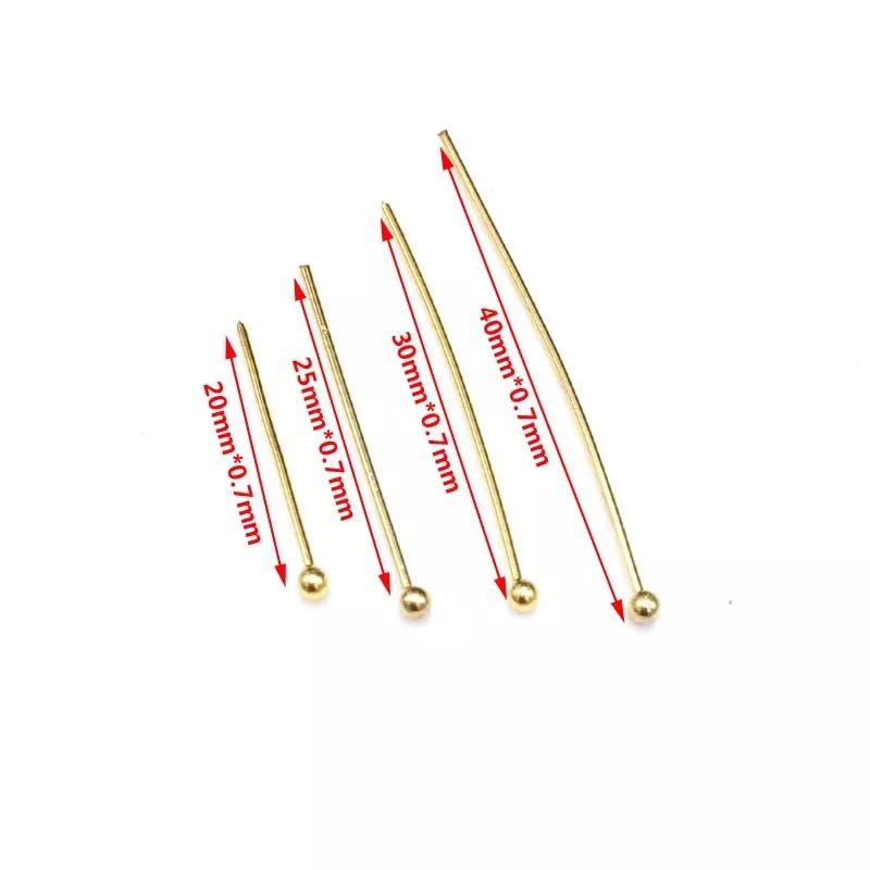 Stainless Steel 304 Ball Head Pin, 0.7mm Thick, for DIY Jewelry and Beading