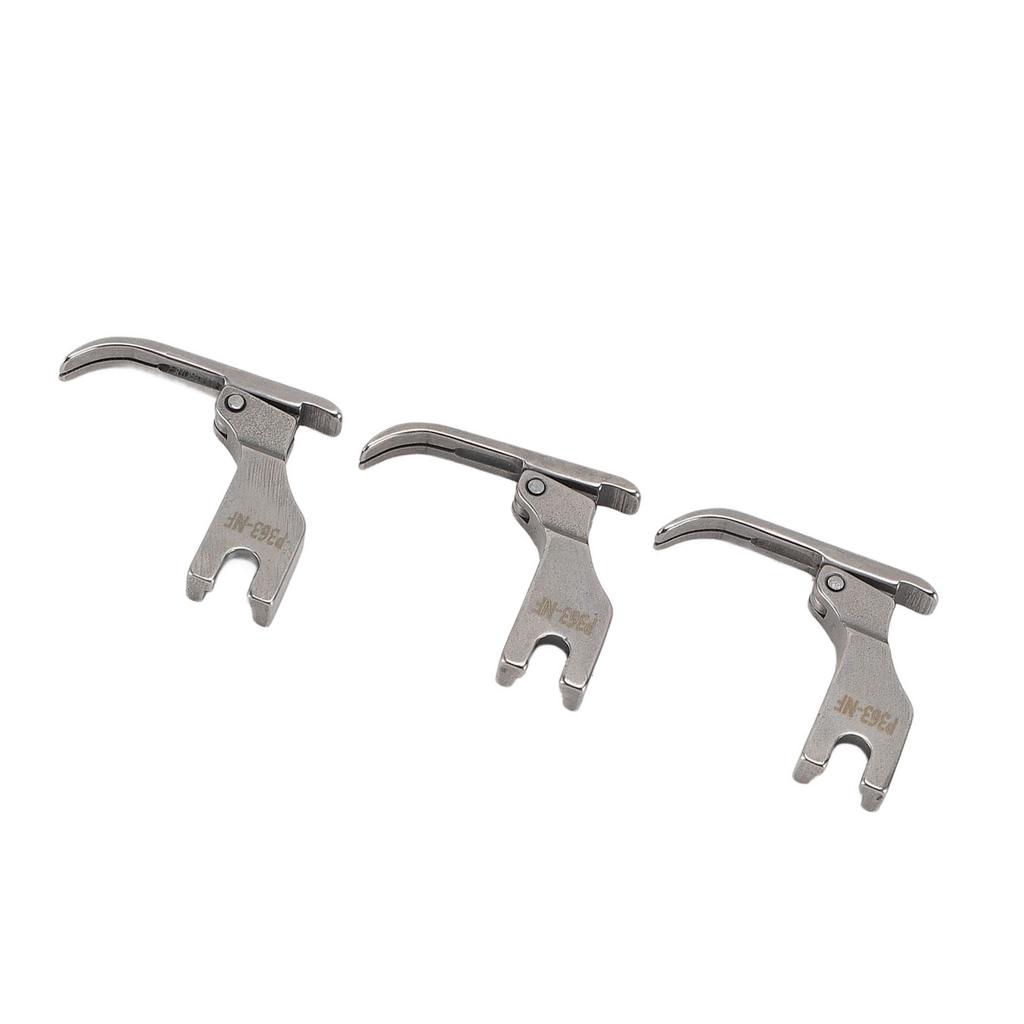 3PCS Zipper Toothpick Presser Foot Lengthened Steel Flat Bed Presser Foot for Industrial Sewing Machine