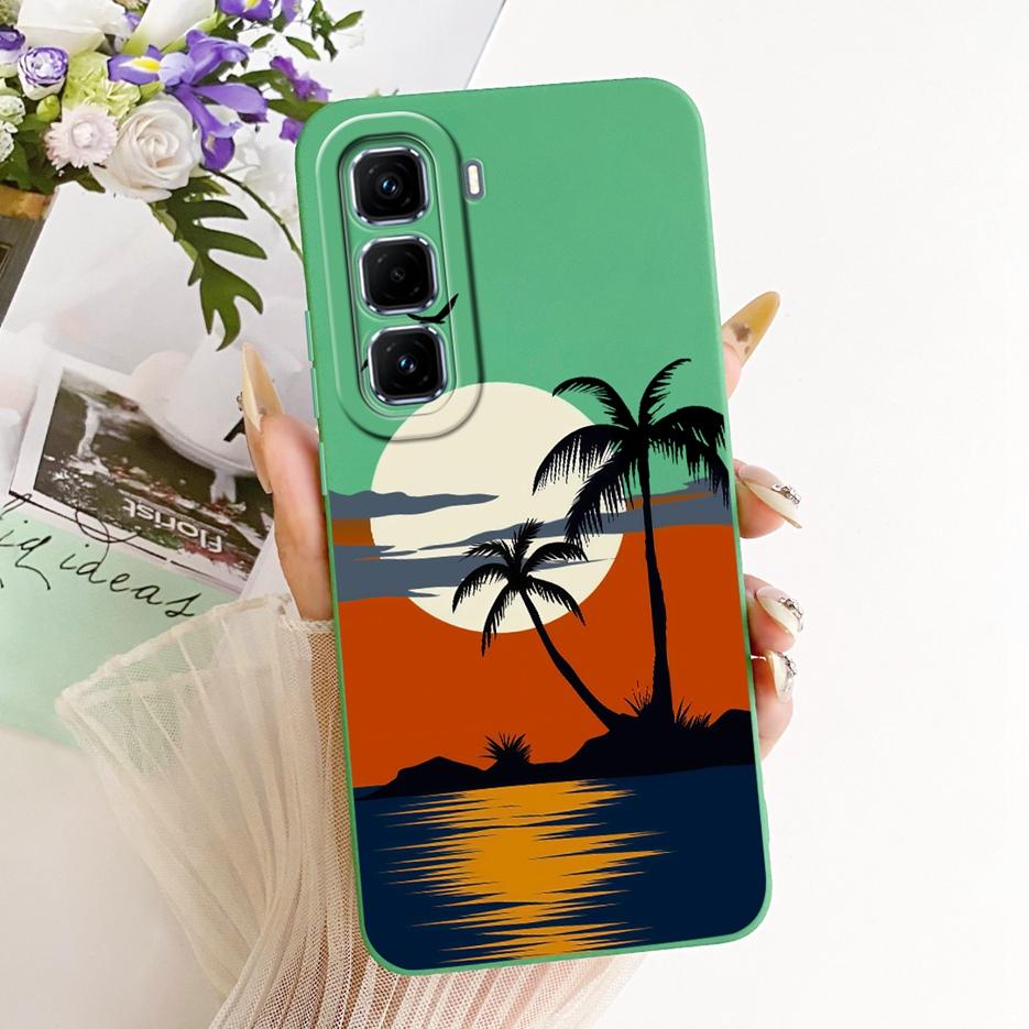 For Infinix Hot 50 Pro Plus 4G Case X6880 Cool Owl Dragon Painted Cover Soft TPU Phone Case For Infinix Hot 50 Hot50 Pro 4G Bags