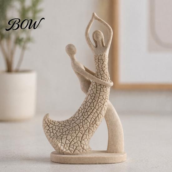 Modern Resin Ornament for Living Room Abstract Couple Sculpture Ornament, Sandstone Style Statue, Romantic Symbolic Gift Embracing Figure Home