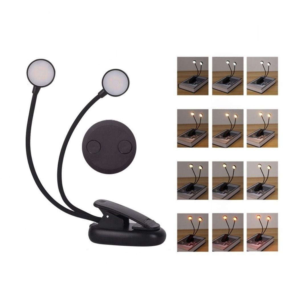 Flexible Gooseneck Design LED Clip on Reading Light Mini Desktop Table Lamp  Bedroom Reading