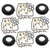 Fits For Honda VF500F Interceptor VF500 1984-1986 Carburetor Rebuild Kit with Vacuum Diaphragms 4 Sets Carb Repair Parts