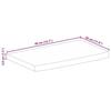 VidaXL Dessus de table 40x30x3,8 cm bord vivant bois massif manguier, dessus de table en bois, dessus de table d'appoint, 370378