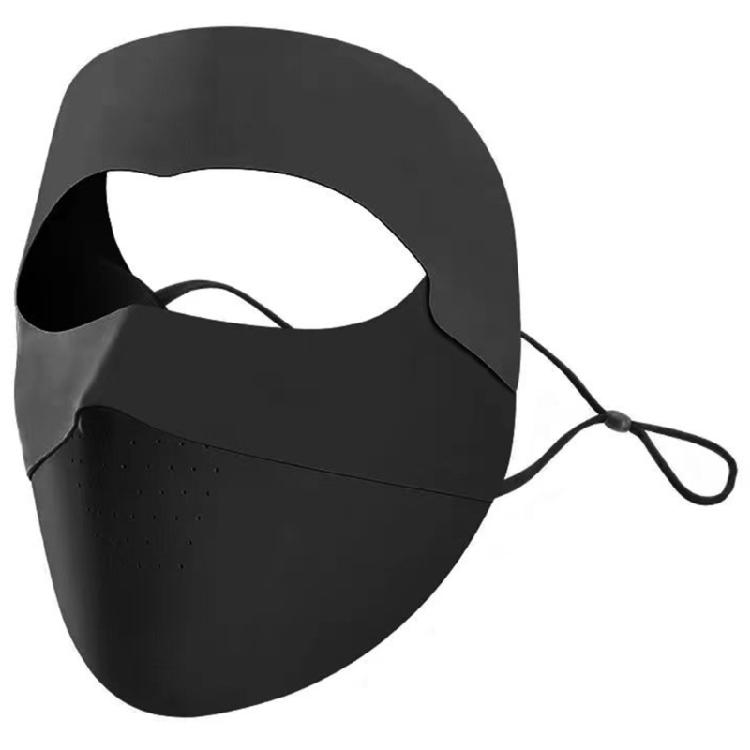Cooling Face Sunscreen Mask for Girls Face Cover for Summer Outdoor Activity чёрный