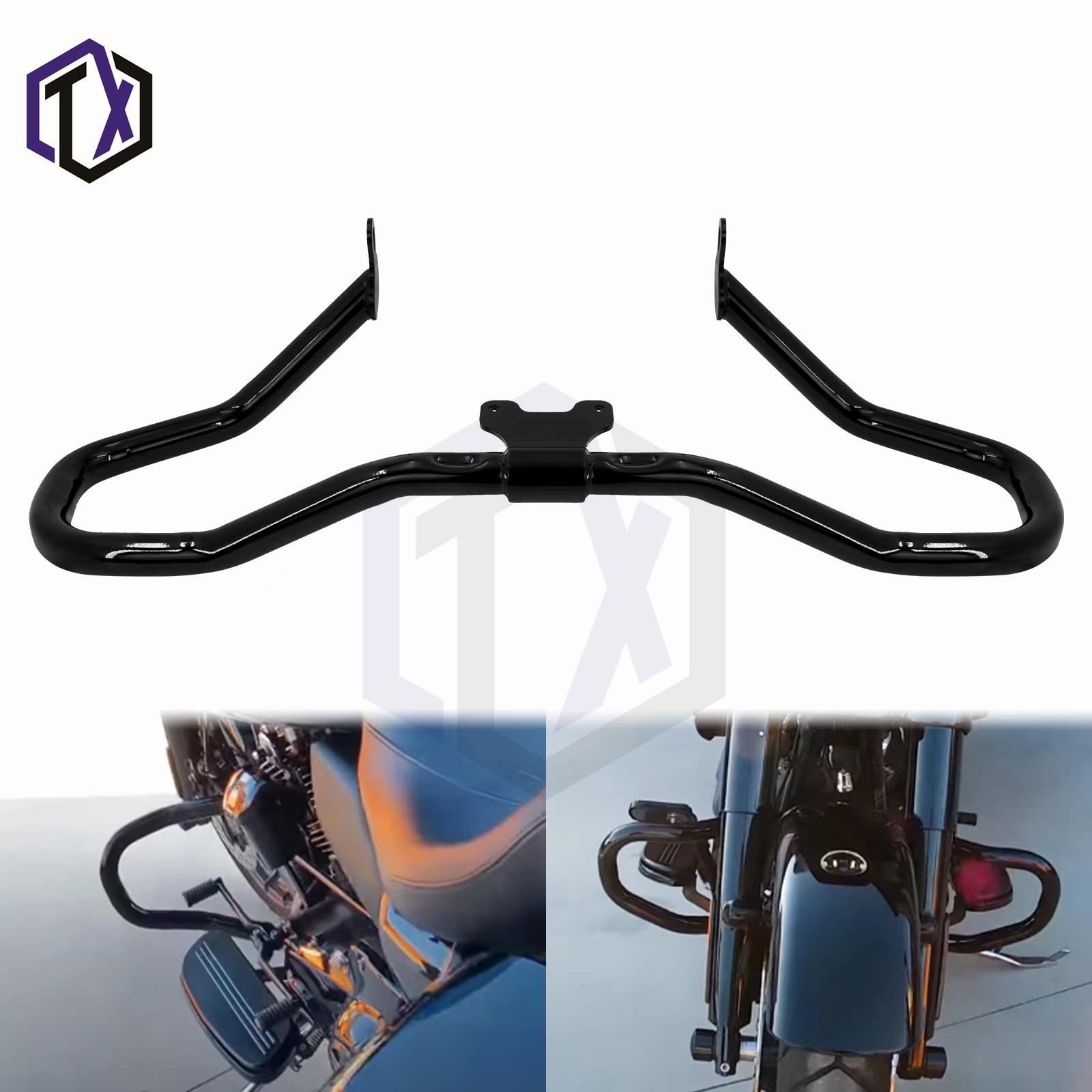 

Compatible with Harley Touring 14+, Road Glide dual light mod, no leg shield crash bar.