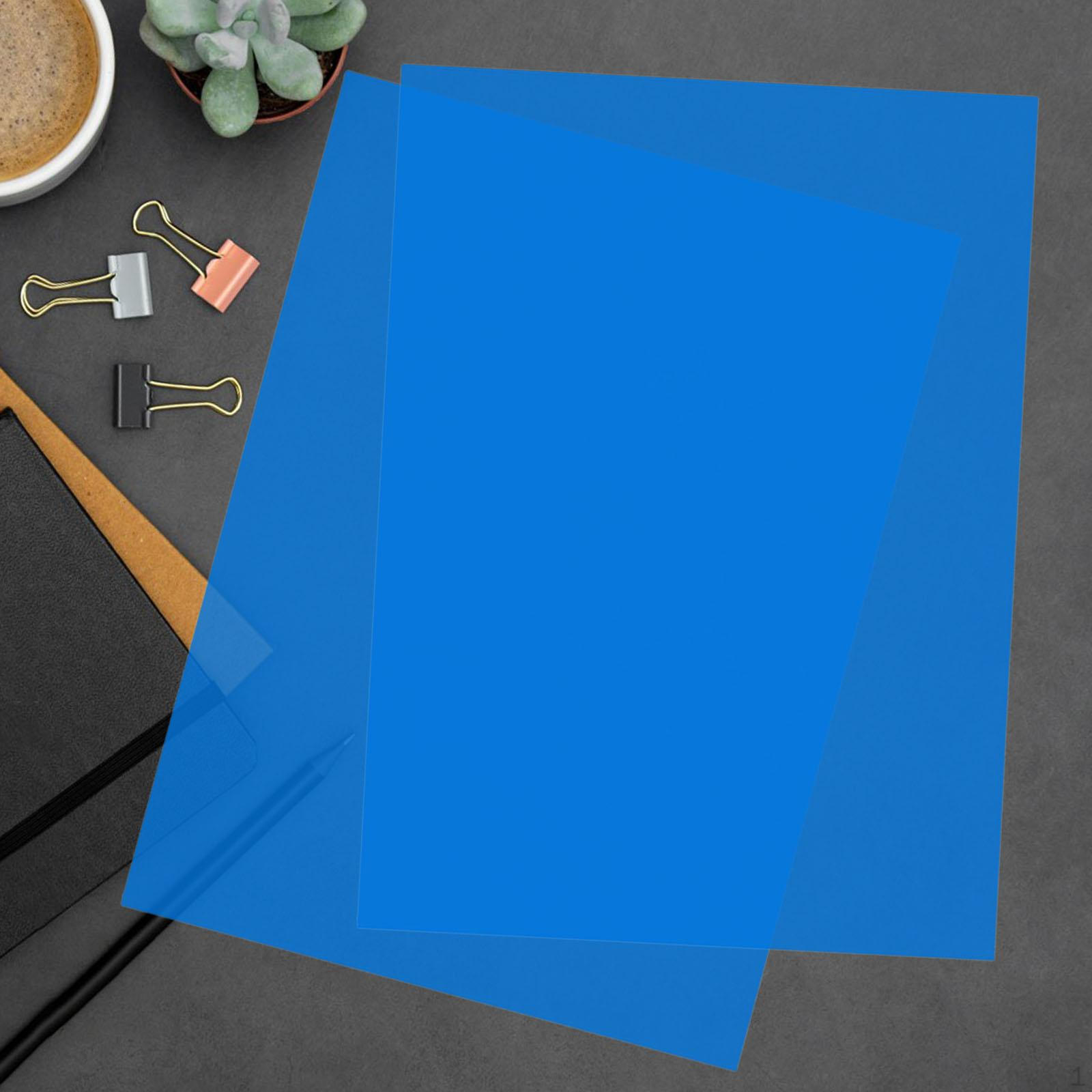 

2 шт. ПВХ полупрозрачный пластиковый лист A4 портативный корректирующий гель «сделай сам» светофильтр цветные накладки для синий