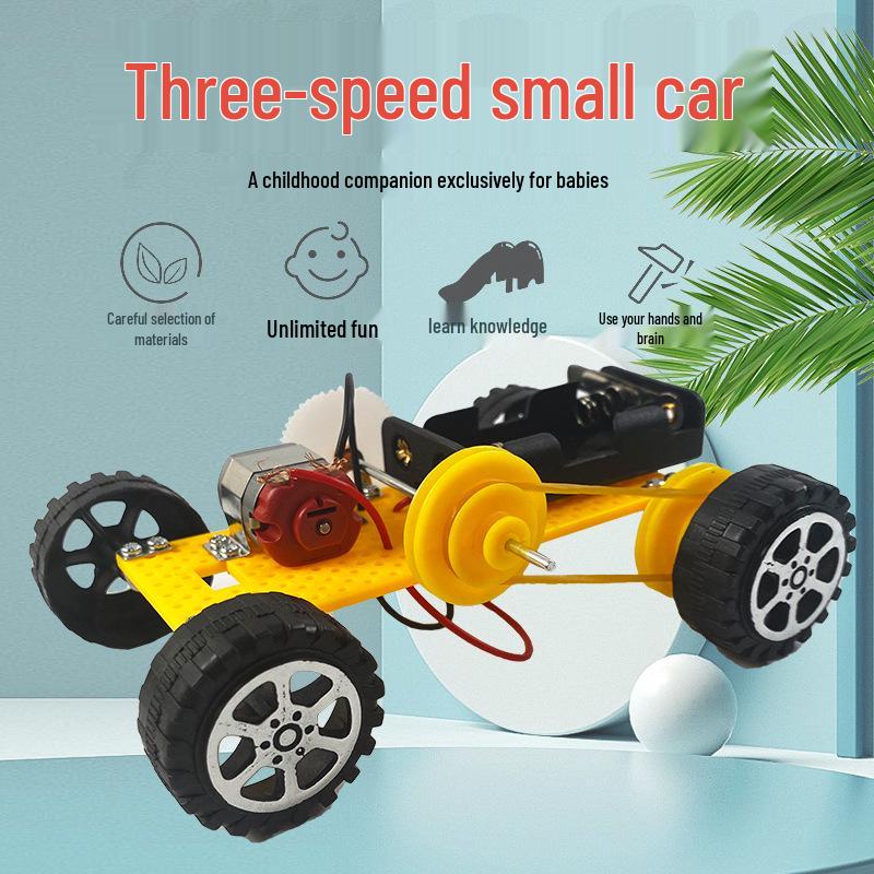 

Three-speed Small Car Gear Transmission DIY Science Experiment Model 13x8x4