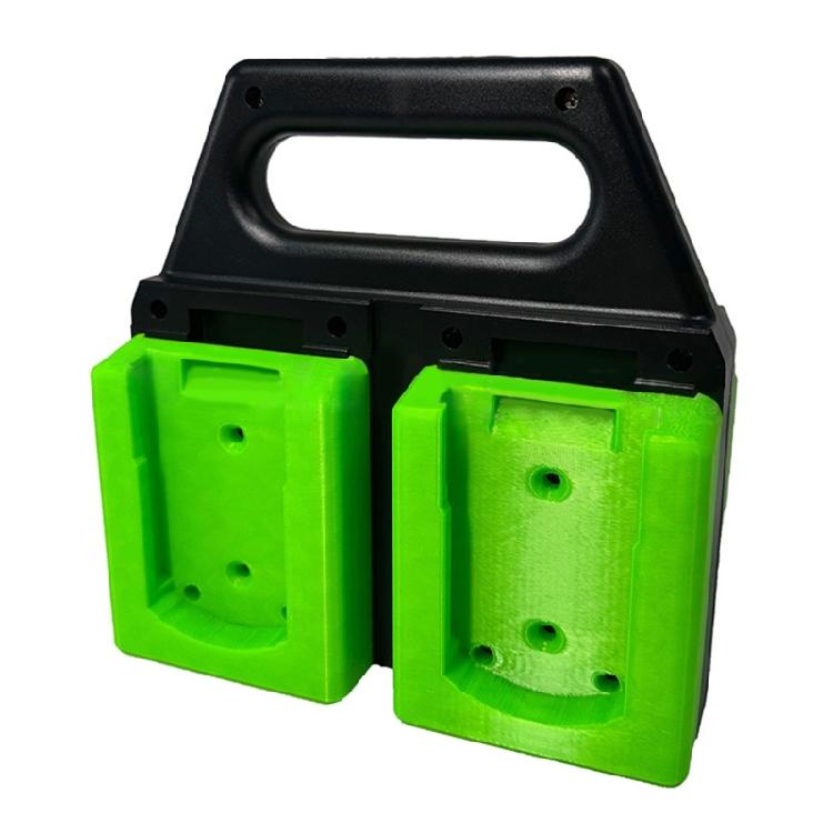 Tool Workshop 4 Bay Battery Rack Organizes 18V/20V Batteries Not Tilt Construction Ergonomic 4 Battery Storage Tray