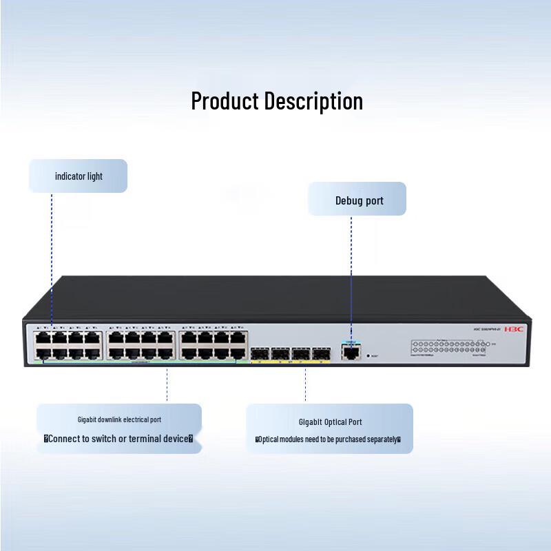 H3C S5024PV6-EI 24-Port L2 Gigabit Ethernet Switch