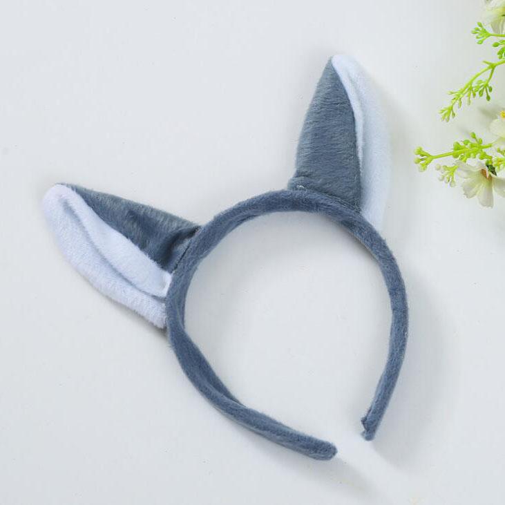 Animal Plush Ears Headband Cute Cartoon Hair Head Hoops Hairband For Women Girls Makeup Washing Hair Accessories