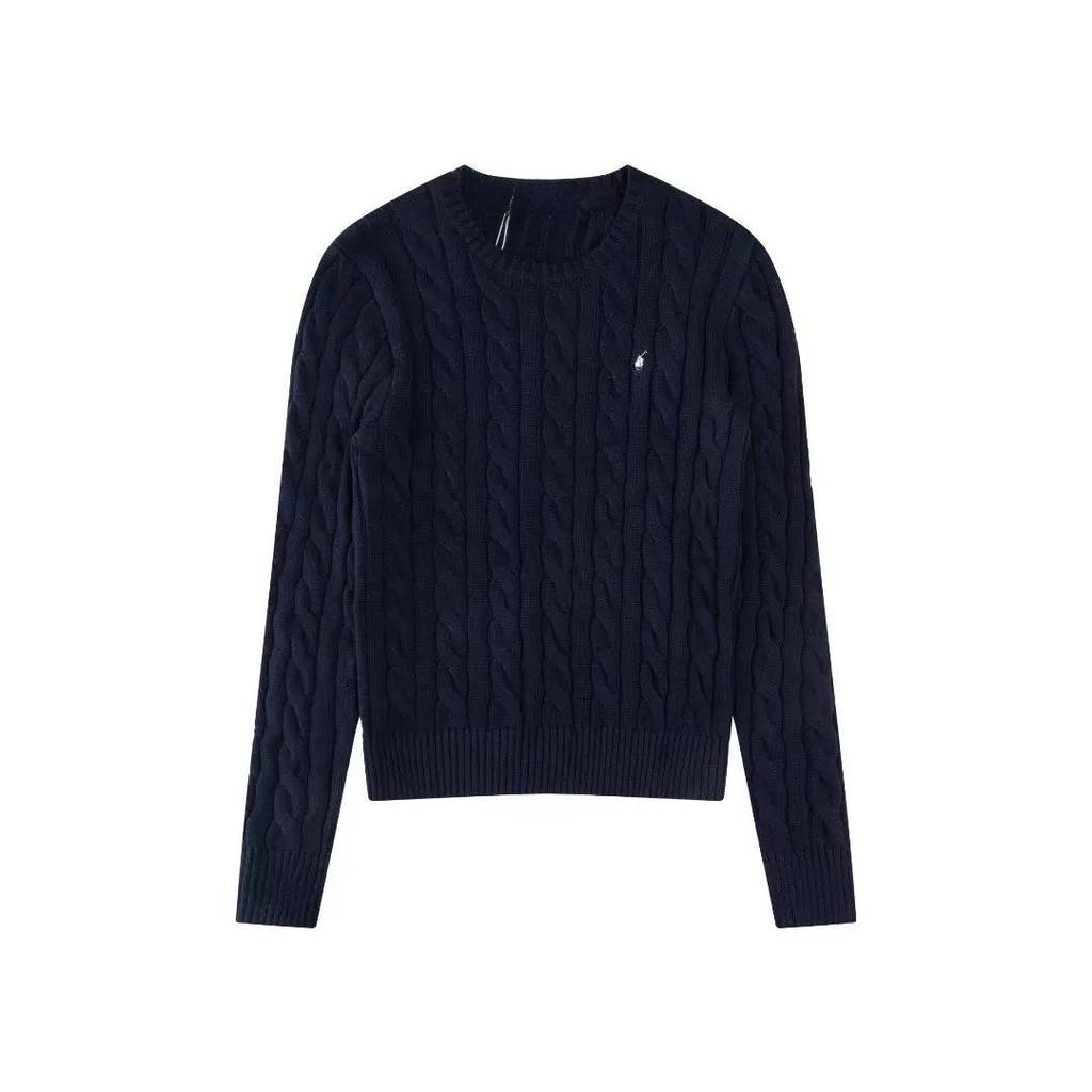 RogueWave Classic Knitted Round Neck Sweater Embroidered Autumn Winter Trendy New Sweater