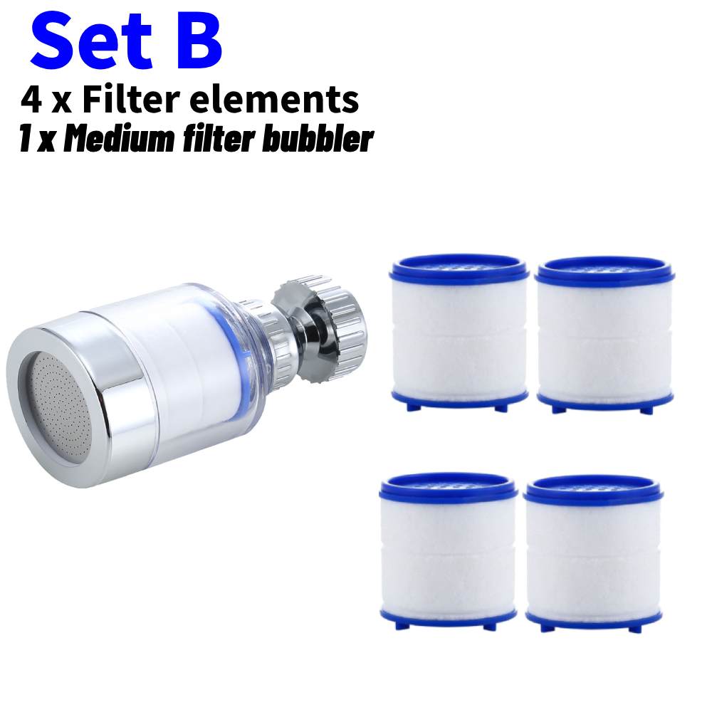 Faucet Filter Element Bubbler Water Filter Purifier For Bathroom Shower PP Cotton Remove Chlorine Heavy Metal For Kitchen Faucet