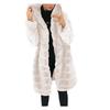 Womens Faux-Fur' Gilet Long Sleeve Waistcoat Body Warmer Jacket Coat Outwear