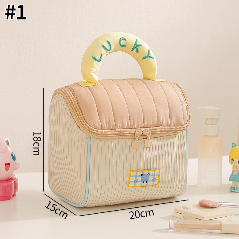 Macaron Makeup Bag Large Capacity Cosmetic Pouch Travel Essentials Women's Bag Travel Bag Women Makeup Pouche cosmetiquero