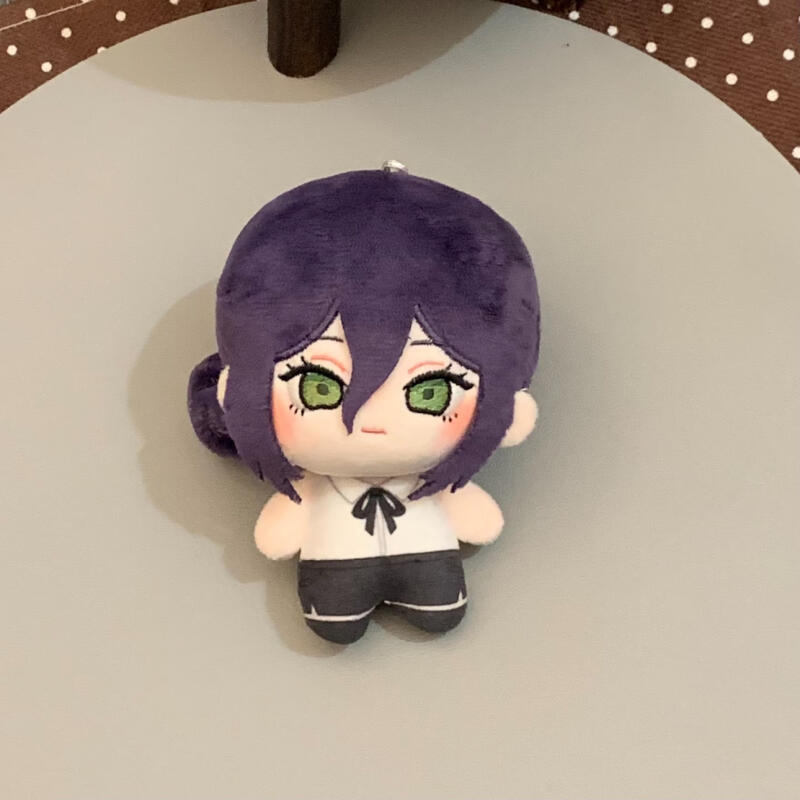 Anime Chainsaw Man Q Version Makima Character Plush Doll Keychain Stuffed Toy Gift