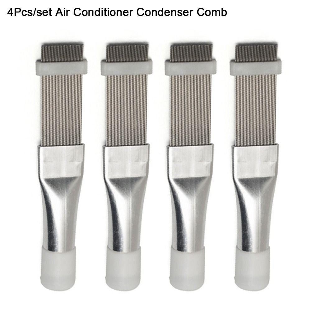4Pcs/set Stainless Steel Air Conditioner Condenser Comb Household Cleaning Tool