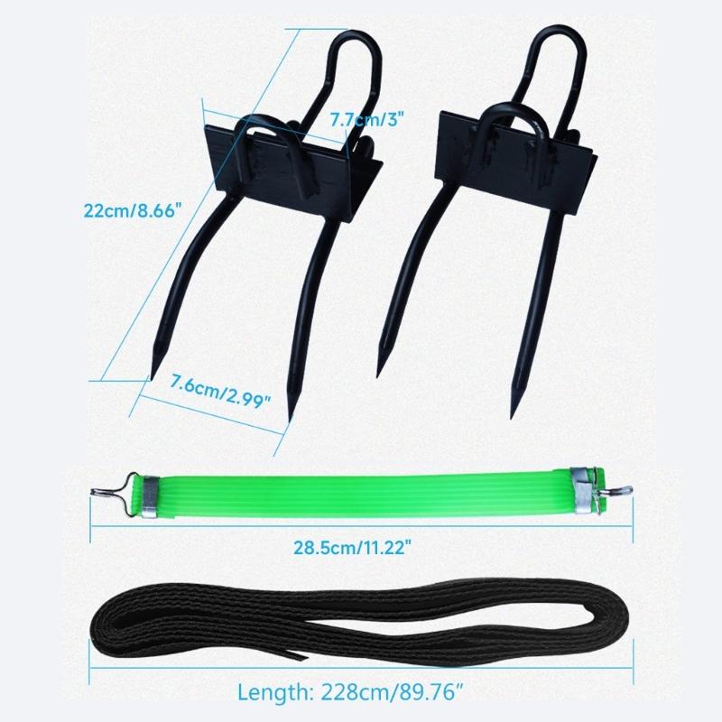 Edelstahl Kletterbaumschuh Einfache Anwendung Pflücken von Früchten Jagd Beobachtungspfähle Kletterspikes Baumkletterwerkzeug