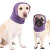 Dog Quiet Ear Cover Purple Pet Noise Protection Calming Ear Muffs Anxiety Relief Warm Soft Snood S