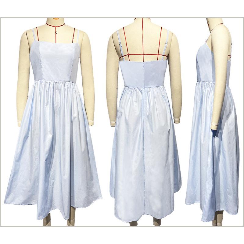 Summer Sexy Backless Suspender Gentle Style Dress for Women