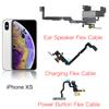 Microphone ProblemSolution For iPhone X XR XS Max Ear Speaker Charging Dock  Power Button Flex Cable Replacement