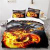 Twin Full Queen King Love Chost Rider Duvet Cover Set HD Comforter Cover Bedclothes for Kids Bedding Sets Bedroom Decor