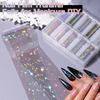 Marble Print Transfer Stickers Aurora Snake Nail Art Stickers Hot Nail Decals  Nail Decorations