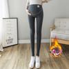 Maternity leggings spring and autumn outer wear cotton large size autumn trousers velvet support 0 kg pregnant women nine-point pants