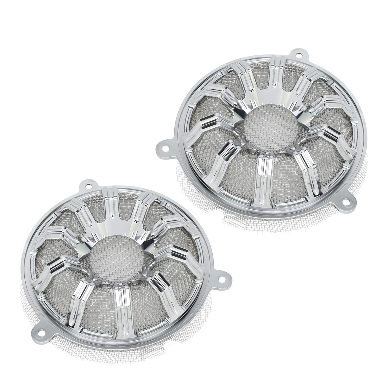 

HDBUBALUS Harley Motorcycle Horn Cover Speaker Cover for Harley Touring Electra Glide Street Glide серебряный