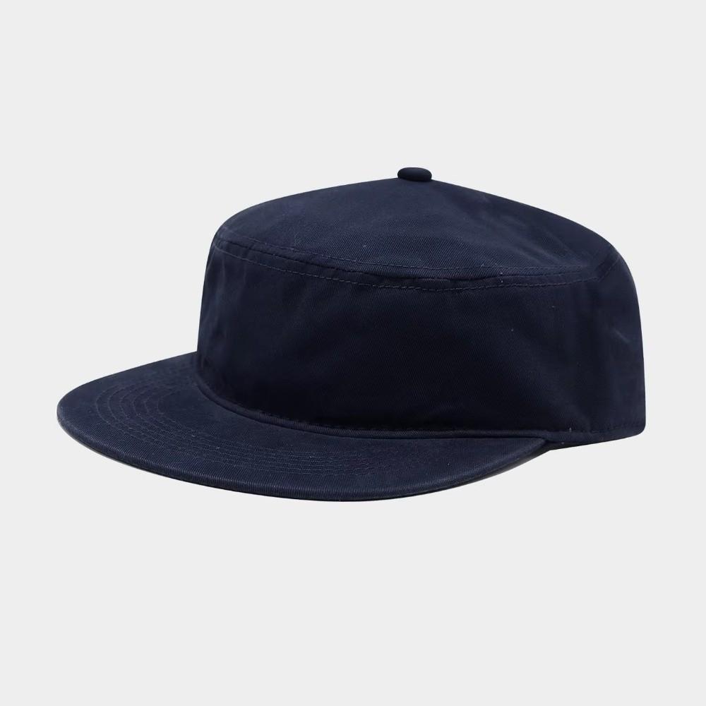 Solid Color Peaked Cap Flat Brim Baseball Cap Retro Flat Top Hat Versatile Use