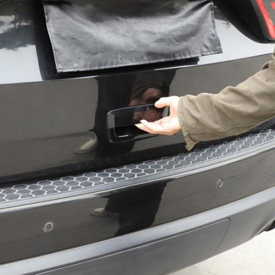 Black Rear Tailgate Back Door Handle Decor Cover Trim for Grand cherokee Durango