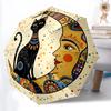1pc Moon Cat Automatic Open/Close Umbrella, Windproof, Folding Compact Umbrella with Lightweight Design for Women/Men034