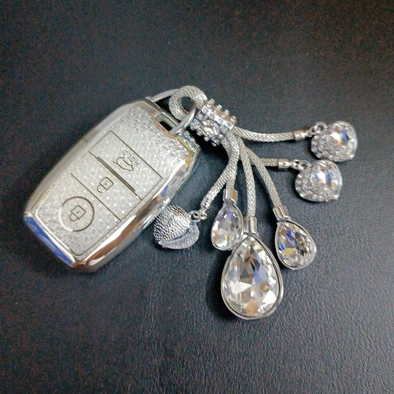 White Diamond Tpu For Kia Rio 3 K2 K3 K4 K5 Sportege Picanto Optima Soul Ceed Sorento Forte Stinger Cerato Car Key Case Cover