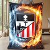 Athletic Bilbao Football Print Flannel Blanket, Soft Warm Lightweight Throw Blanket for Sofa Bed Camping