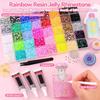 40 Kit - 40,000 Assorted Nail Diamonds with Storage Box for Decoration 30ml