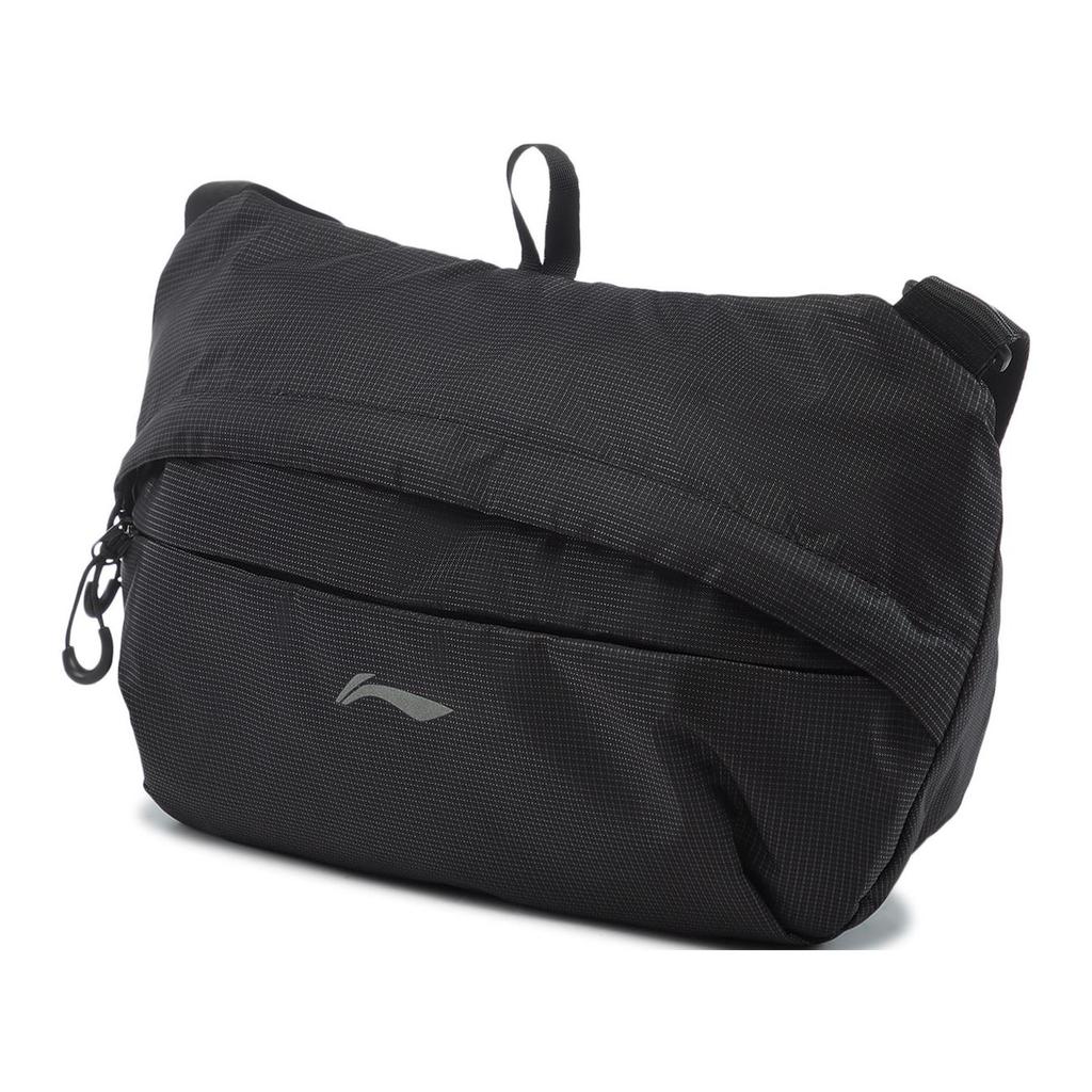 New LiNing Fitness Series Polyamide Crossbody Bag, Shoulder Bag Unisex Black ABDU385-1