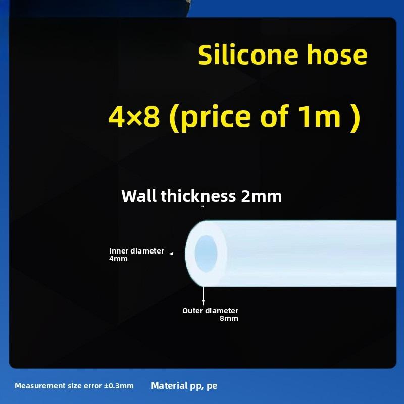 1M Food Grade Transparent Silicone Rubber Hose ID1 2 3 4 5 6 7 8 9 10mm OD Flexible Nontoxic Silicone Tube Clear soft