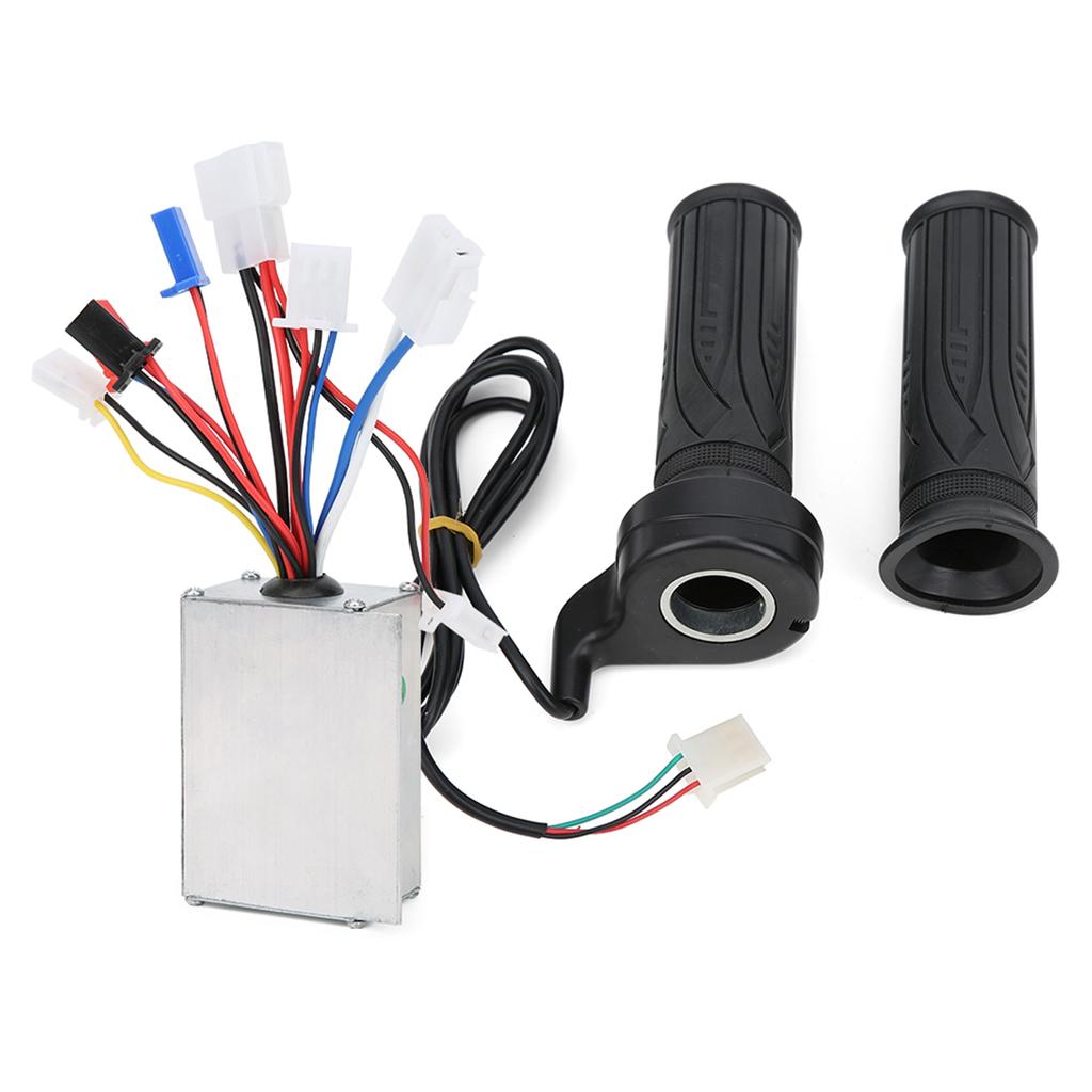 24V 250W Brush Controller Extended Cable Thumb Throttle Grip Electric Bicycle Handlebar