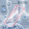 For Samsung Galaxy S23 FE Magnetic Case TPU+PC Clear Phone Cover with Thickened Corners