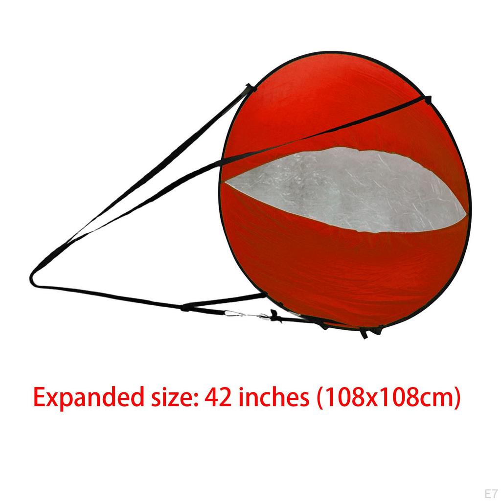 42‘’ Folding Popup Board Wind Paddle Easy Setup Sail Kayak Downwind Kit Canoe