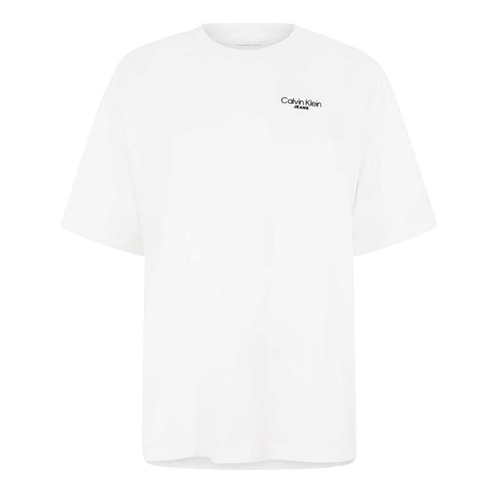 Calvin Klein Mens Back Print Logo Regular T-Shirt