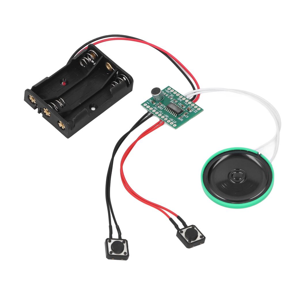 4 Minutes Voice Greeting Card Module 10cm Cable Key Control Looping Playback Recordable Sound Module