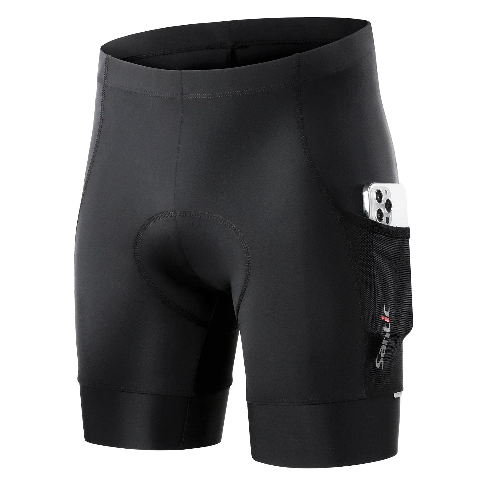 

Santic Cycling Racer Bike Size Men s Pants, Pants, Cycling/Road Innerwear, Padded, Moisture-Wicking, Quick-Drying, Spring/Summer (Black, L) чёрный