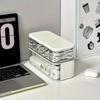 Double-layer transparent cable storage box - A compact home and office solution for wire and charger storage