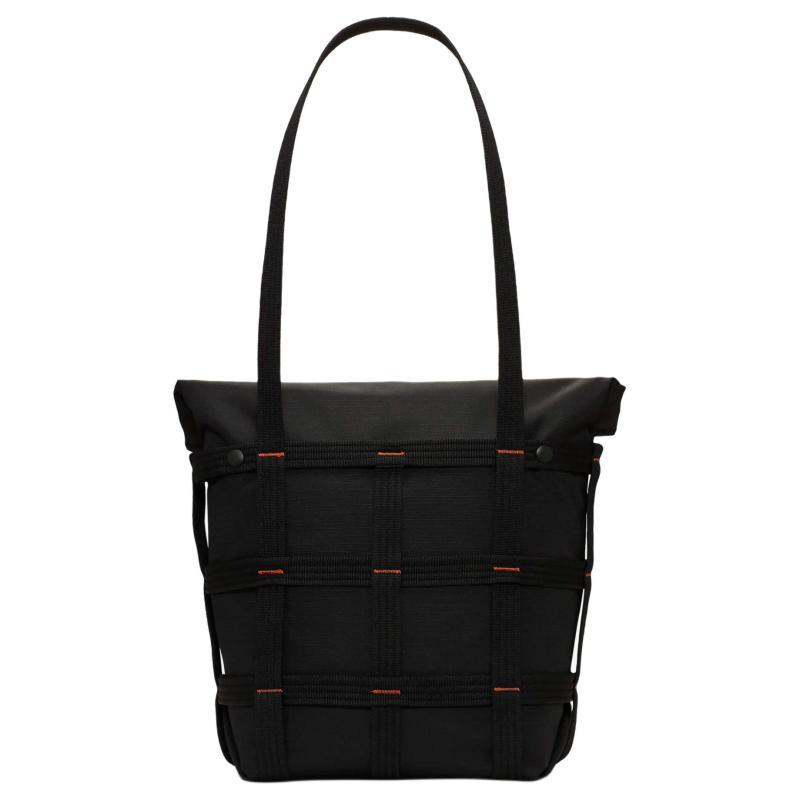 Nike Polyester Handbag, Shoulder Bag Regular Unisex Black & Orange Casual HF5303-010