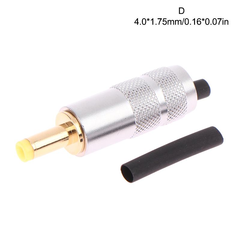 Copper Plated Gold 5.5 x 2.5 / 5.5 x 2.1 / 4.0x1.7 / 3.5 x 1.3 DC Power Plug Jack Male Connector for Linear Power Output